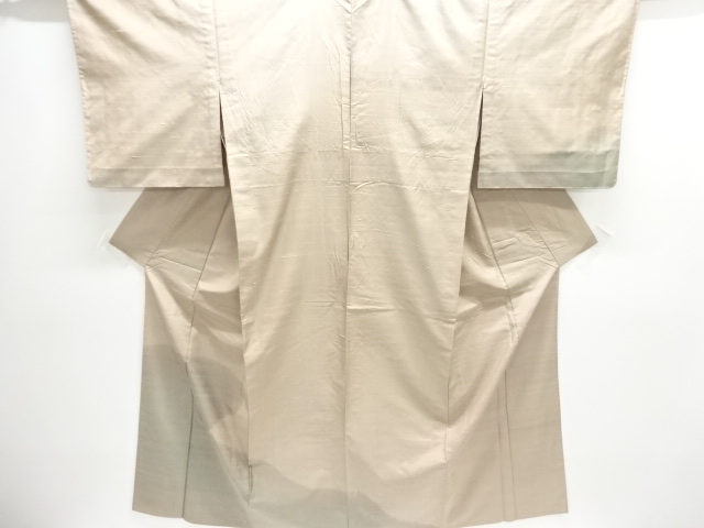 JAPANESE KIMONO / ANTIQUE KASUMI PATTERN WOVEN TSUMUGI HITOE KIMONO